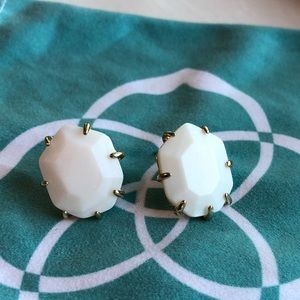 White Kendra Scott Morgan Studs